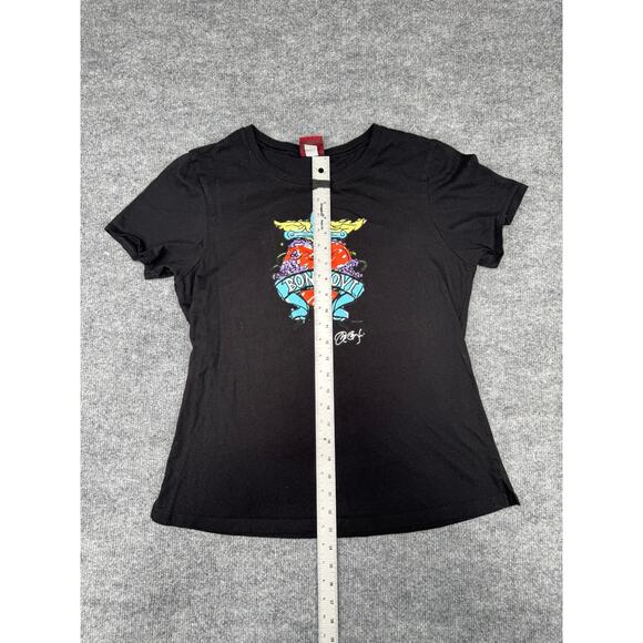 2008 Hard Rock Cafe Signature Series Bon Jovi Sz L Black Women’s T Shirt - Picture 6 of 11